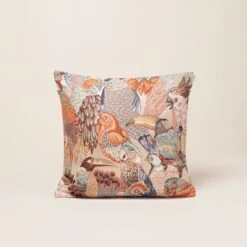 Housse De Coussin JUNGLE BIRDS Rosalbin -Maison Linge Magasin housse de coussin JUNGLEBIRDS 003880 Z5 C1 4