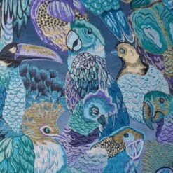 Housse De Coussin JUNGLE BIRDS Cobalt 12 Housse De Coussin JUNGLE BIRDS Cobalt -Maison Linge Magasin housse de coussin JUNGLE BIRDS 003880 BV C1 7