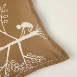 Housse De Coussin KANAN Marron Et écru -Maison Linge Magasin housse de coussin KANAN 007969 MN C1 5