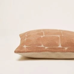 Housse De Coussin KARTY Naturel Et Terracotta -Maison Linge Magasin housse de coussin KARTY 008423 NM C1 6