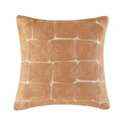 Housse De Coussin KARTY Naturel Et Terracotta -Maison Linge Magasin housse de coussin KARTY 008423 NM C1 packshot