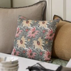 Housse De Coussin KEYA Vert De Gris -Maison Linge Magasin housse de coussin KEYA 008191 V4 C1 1