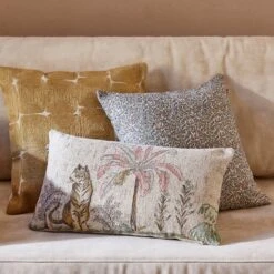 Housse De Coussin LAKKARDA Beige Et Pastels -Maison Linge Magasin housse de coussin LAKKARDA 008639 NZ3 CM 1