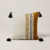 Housse De Coussin MAHDI Naturel Ocre Et Noir