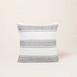 Housse De Coussin MALAY Blanc Et Noir -Maison Linge Magasin housse de coussin MALAY 007868 WG C1 4