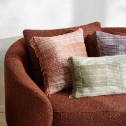 Housse De Coussin MELKI Olive Douce -Maison Linge Magasin housse de coussin MELKI 008880 V7 CM 1