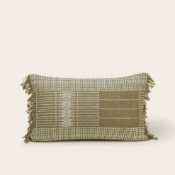 Housse De Coussin MELKI Olive Douce -Maison Linge Magasin housse de coussin MELKI 008880 V7 CM 4