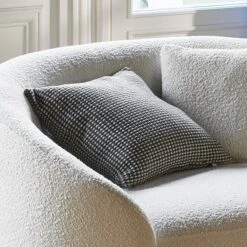 Housse De Coussin MIKENO Bleu Et Naturel -Maison Linge Magasin housse de coussin MIKENO 008904 BN C1 1