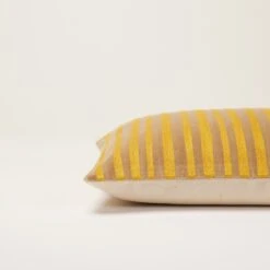 Housse De Coussin MYRTO Ocre -Maison Linge Magasin housse de coussin MYRTO 007806 J18 C8 6