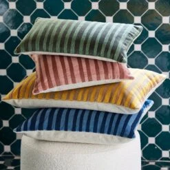 Housse De Coussin MYRTO Vert 22 Housse De Coussin MYRTO Vert -Maison Linge Magasin housse de coussin MYRTO 007806 V CM 10