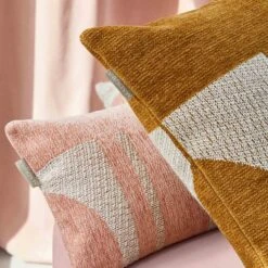 Housse De Coussin NILS Moutarde Et Naturel -Maison Linge Magasin housse de coussin NILS 006750 J18 C4 2