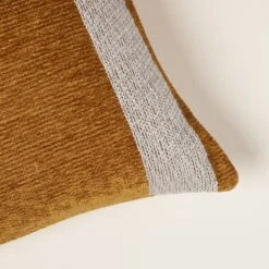 Housse De Coussin NILS Moutarde Et Naturel -Maison Linge Magasin housse de coussin NILS 006750 J18 C4 5