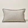 Housse De Coussin NINO Ficelle Et Feston Noir