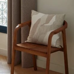 Housse De Coussin OPALIE Beige Minéral -Maison Linge Magasin housse de coussin OPALIE 008975 N2 C4 1