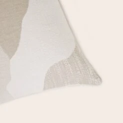 Housse De Coussin OPALIE Beige Minéral -Maison Linge Magasin housse de coussin OPALIE 008975 N2 C4 5