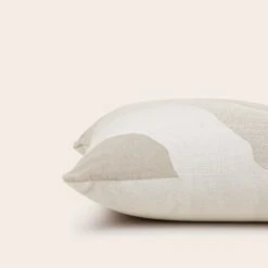 Housse De Coussin OPALIE Beige Minéral -Maison Linge Magasin housse de coussin OPALIE 008975 N2 C4 6