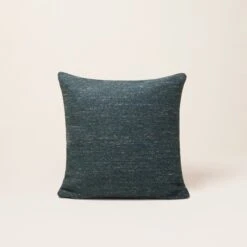 Housse De Coussin ORSSO Pétrole Chiné 13 Housse De Coussin ORSSO Pétrole Chiné -Maison Linge Magasin housse de coussin ORSSO 008189 B C1 4