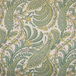 Housse De Coussin PADMA Vert De Gris Et écru -Maison Linge Magasin housse de coussin PADMA 007973 V4 CM 7