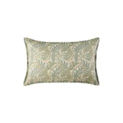 Housse De Coussin PADMA Vert De Gris Et écru -Maison Linge Magasin housse de coussin PADMA 007973 V4 CM packshot