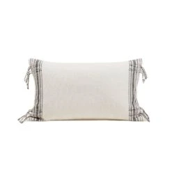 Housse De Coussin PAVANI Blanc Et Noir -Maison Linge Magasin housse de coussin PAVANI 007867 WG CM packshot
