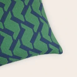 Housse De Coussin RAFFY Pétrole Et Vert -Maison Linge Magasin housse de coussin RAFFY 009077 BV C1 5