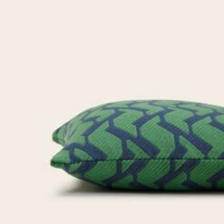 Housse De Coussin RAFFY Pétrole Et Vert -Maison Linge Magasin housse de coussin RAFFY 009077 BV C1 6