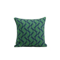 Housse De Coussin RAFFY Pétrole Et Vert -Maison Linge Magasin housse de coussin RAFFY 009077 BV C1 packshot