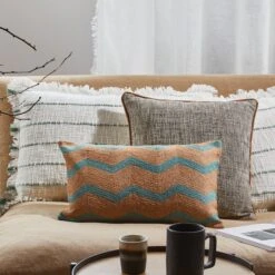 Housse De Coussin TAHA Ivoire Et Sauge 10 Housse De Coussin TAHA Ivoire Et Sauge -Maison Linge Magasin housse de coussin TAHA 007523 WV C8 1