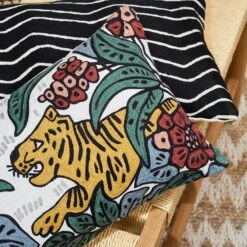 Housse De Coussin TIGRIS Ivoire -Maison Linge Magasin housse de coussin TIGRIS 006504 NZ5 CM 1