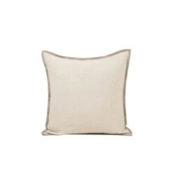 Housse De Coussin TOINON Naturel Et Bourdon Taupe 13 Housse De Coussin TOINON Naturel Et Bourdon Taupe -Maison Linge Magasin housse de coussin TOINON 008907 N2 C1 packshot