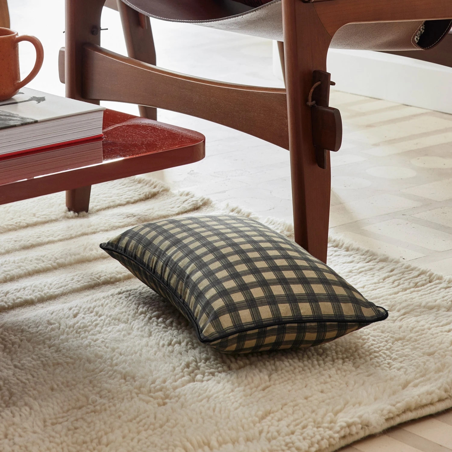 Housse De Coussin VICKY Kaki 3 Housse De Coussin VICKY Kaki – Image 3