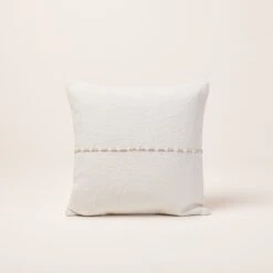 Housse De Coussin WALISS Argile Blanche -Maison Linge Magasin housse de coussin WALISS 008432 W C1 4