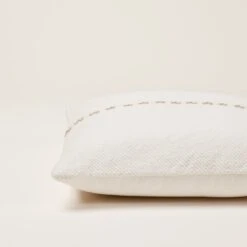 Housse De Coussin WALISS Argile Blanche -Maison Linge Magasin housse de coussin WALISS 008432 W C1 6