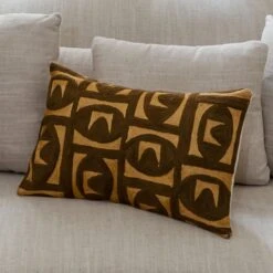 Housse De Coussin ZACARY Brun Cuivré -Maison Linge Magasin housse de coussin ZACARY 008902 M 1