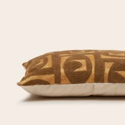 Housse De Coussin ZACARY Brun Cuivré -Maison Linge Magasin housse de coussin ZACARY 008902 M 6