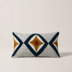 Housse De Coussin ZAYI Ivoire Et Pétrole 14 Housse De Coussin ZAYI Ivoire Et Pétrole -Maison Linge Magasin housse de coussin ZAYI 007525 WB CM 4