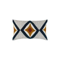 Housse De Coussin ZAYI Ivoire Et Pétrole 19 Housse De Coussin ZAYI Ivoire Et Pétrole -Maison Linge Magasin housse de coussin ZAYI 007525 WB CM packshot