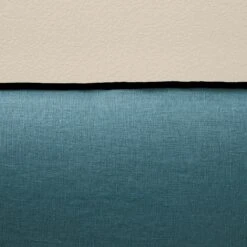 Housse De Tête De Lit CARLINA Pétrole Et Bourdon Noir -Maison Linge Magasin housse de tete de lit CARLINA 006988 BVG 6