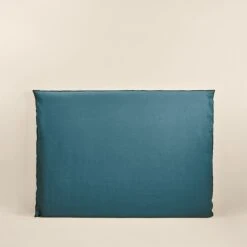 Housse De Tête De Lit CARLINA Pétrole Et Bourdon Noir