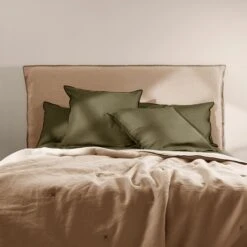 Housse De Tête De Lit CARLINA Sable Et Bourdon Noir -Maison Linge Magasin housse de tete de lit CARLINA 006988 N4G 8