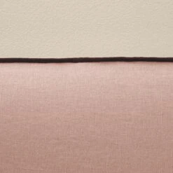 Housse De Tête De Lit CARLINA Rose Poudré Et Bourdon Noir -Maison Linge Magasin housse de tete de lit CARLINA 006988 RG 6