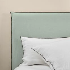 Housse De Tête De Lit CARLINA Tilleul Et Bourdon Noir -Maison Linge Magasin housse de tete de lit CARLINA 006988 V2G 7