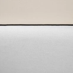 Housse De Tête De Lit CARLINA Blanc Pur Et Bourdon Noir -Maison Linge Magasin housse de tete de lit CARLINA 006988 WG 6