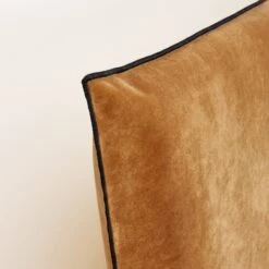 Housse De Tête De Lit DARIO Camel Et Bourdon Noir -Maison Linge Magasin housse de tete de lit DARIO 007737 MG 5