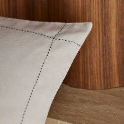 Lot De 2 Taies D'oreiller ANOUK Galet Et Point Sellier Noir 10 Lot De 2 Taies D'oreiller ANOUK Galet Et Point Sellier Noir -Maison Linge Magasin lot de 2 taies d oreiller ANOUK 007623 N2G C2 1