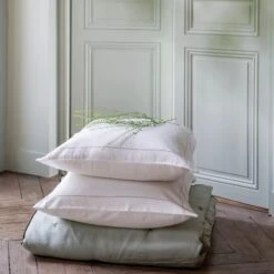 Lot De 2 Taies D'oreiller ANOUK Albâtre Et Point Sellier Noir -Maison Linge Magasin lot de 2 taies d oreiller ANOUK 007623 WG C2 1