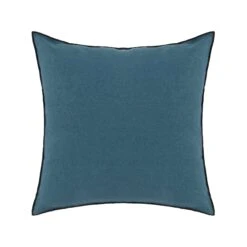 Lot De 2 Taies D'oreiller CARLINA Pétrole Et Bourdon Noir 15 Lot De 2 Taies D'oreiller CARLINA Pétrole Et Bourdon Noir -Maison Linge Magasin lot de 2 taies d oreiller CARLINA 007693 BVG C2 packshot