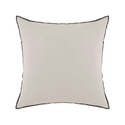 Lot De 2 Taies D'oreiller CARLINA Calcaire Et Bourdon Noir -Maison Linge Magasin lot de 2 taies d oreiller CARLINA 007693 N2G C2 packshot