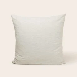 Lot De 2 Taies D'oreiller FINEA Ivoire Et Vert De Gris -Maison Linge Magasin lot de 2 taies d oreiller FINEA 009164 WV C2 5