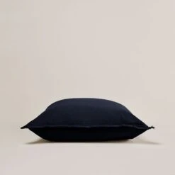 Lot De 2 Taies D'oreiller LOU Encre Bleue -Maison Linge Magasin lot de 2 taies d oreiller LOU 007614 B20 C2 6